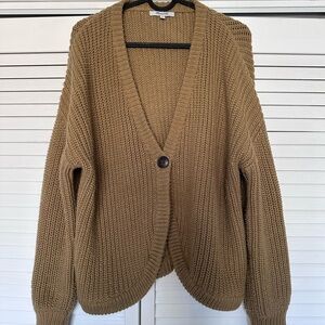 Madewell Tan Knit Cardigan